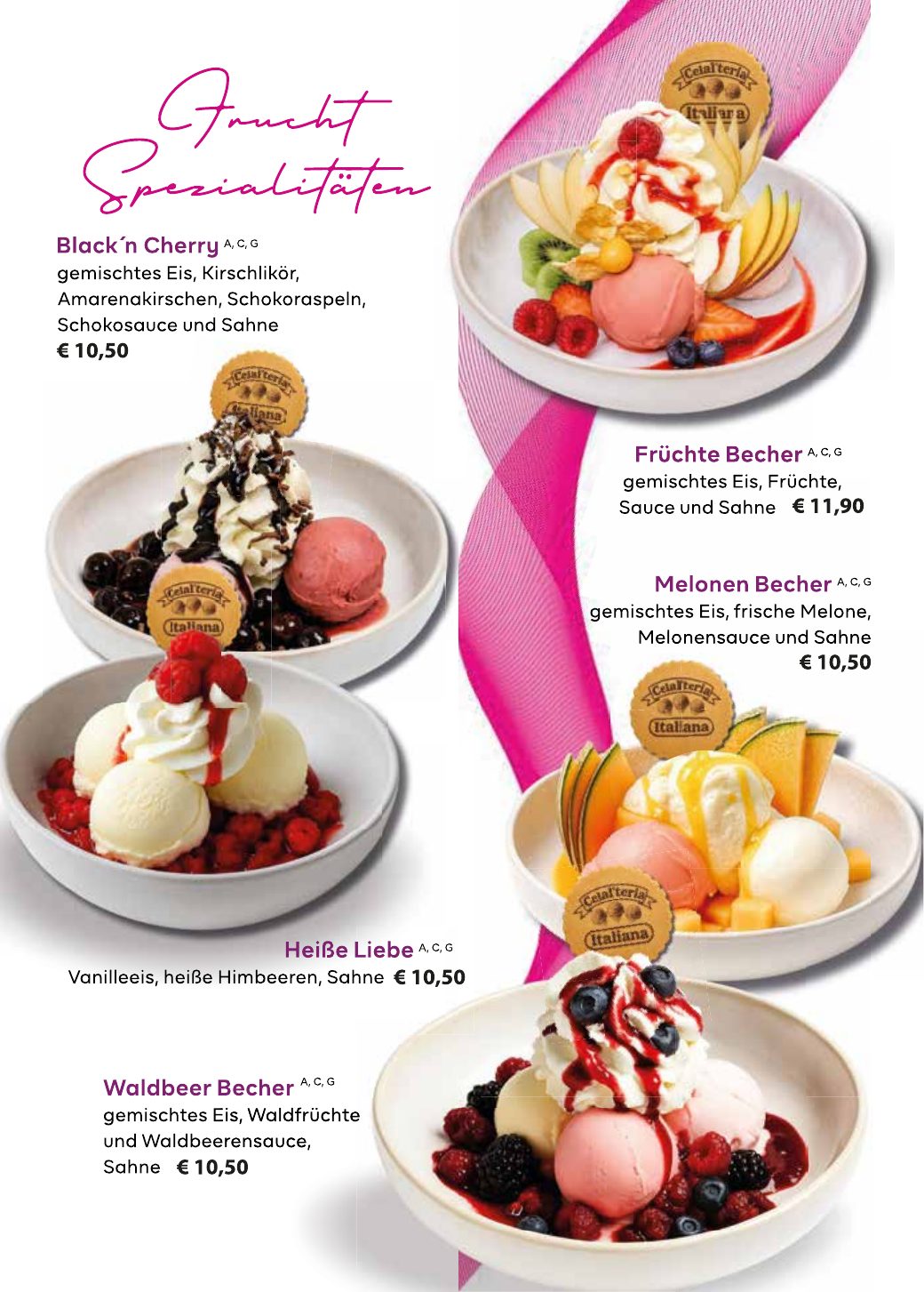 Eiskarte ALPZ Gelato & Cafe – Seite 9