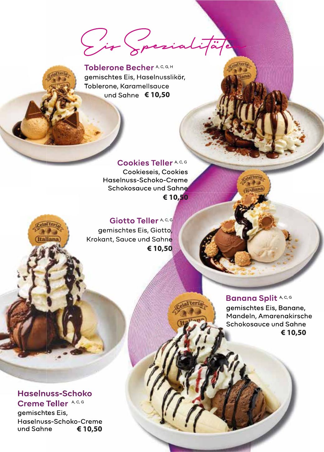 Eiskarte ALPZ Gelato & Cafe – Seite 13
